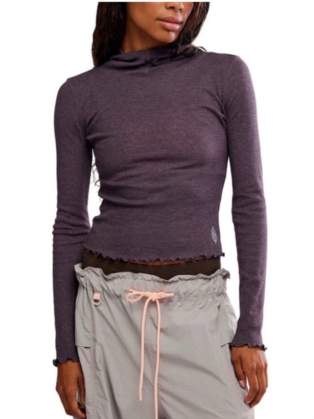 FREE PEOPLE MOVEMENT BREATHE EASY LAYER / CHOCOLATE